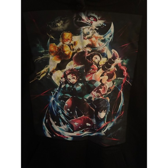 Jon Lauren Apparel Hoodie Mens Size Small Black Anime Hooded Sweatshirt GUC - Picture 2 of 7